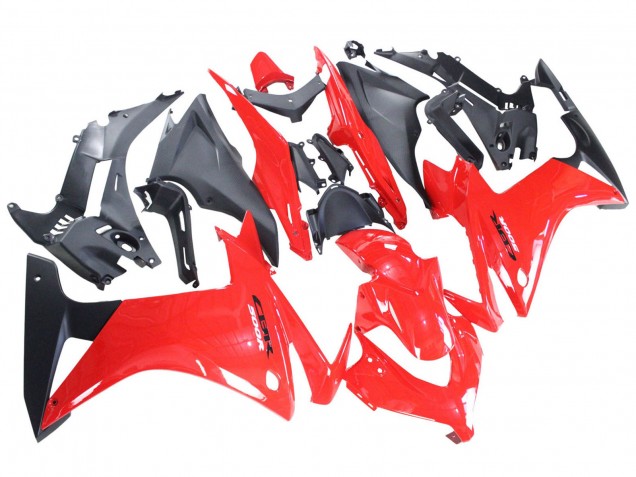 Carenados Moto Honda CBR500R 2013-2015 - Rojo Negro Mate