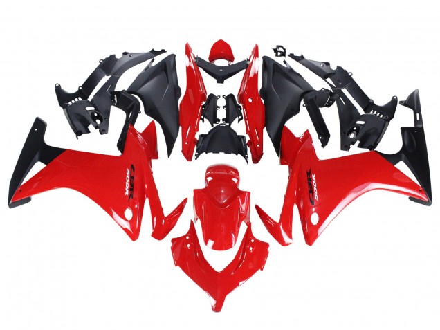 Carenados Moto Honda CBR500R 2013-2015 - Rojo Negro Mate