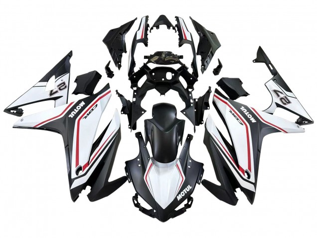 Carenados Moto Honda CBR500R 2016-2018 - Blanco Rojo Negro Mate