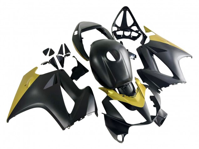 Carenados Moto Honda VFR 800 2002-2013 - Amarillo Negro Mate
