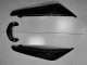 Carenados Moto Kawasaki EX650 2009-2011 - Negro Brillante Blanco Calcomanía