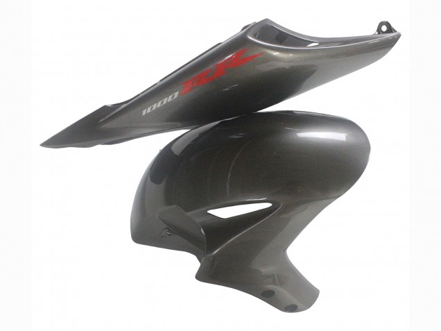 Carenados Moto Honda CBR1000RR 2004-2005 - Gris Brillante Negro Brillante