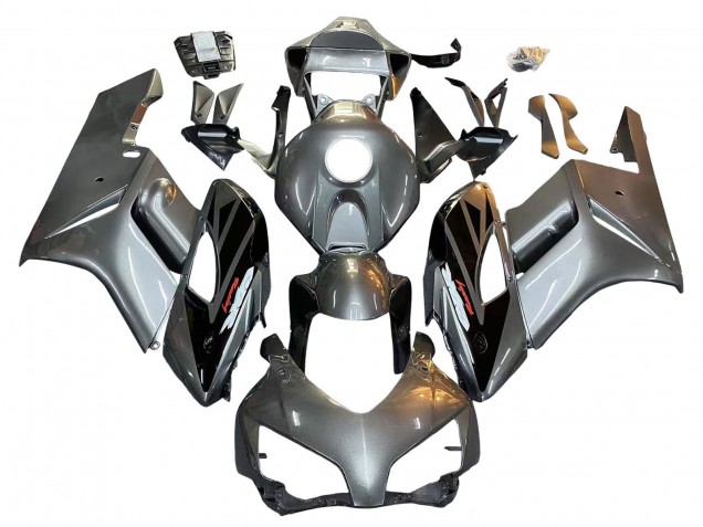 Carenado Moto Honda CBR1000RR 2004-2005 - Plata Negro Brillante