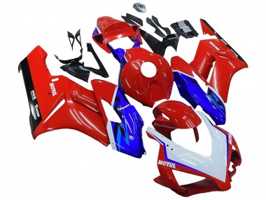 Carenados Moto Honda CBR1000RR 2004-2005 - Rojo Azul Blanco Negro Motul