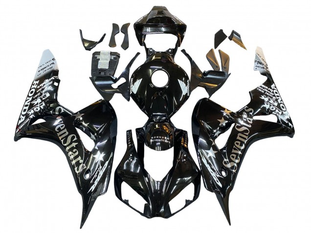 Carenados Moto Honda CBR1000RR 2006-2007 - Negro Brillante Oro SevenStars