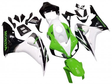 Carenado Moto Honda CBR1000RR 2006-2007 - Blanco Verde Negro Brillante