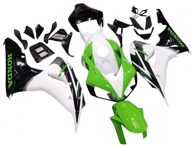 Carenado Moto Honda CBR1000RR 2006-2007 - Blanco Verde Negro Brillante