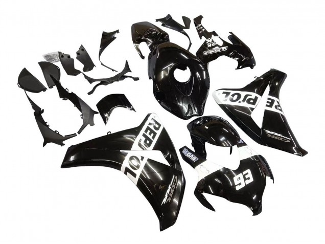 Carenados Moto Honda CBR1000RR 2008-2011 - Negro Brillante Blanco Repsol 93