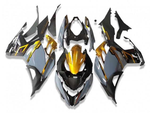 Carenados Moto Kawasaki EX400 2018-2024 - Oro Nardo Gris Negro