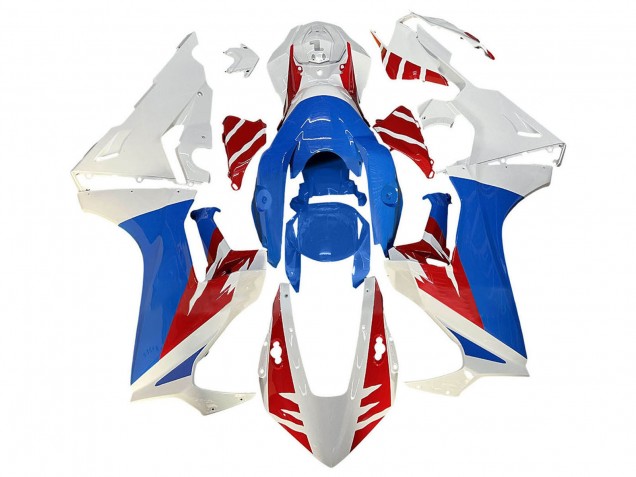 Carenado Moto Honda CBR1000RR 2017-2023 - Blanco Rojo Azul