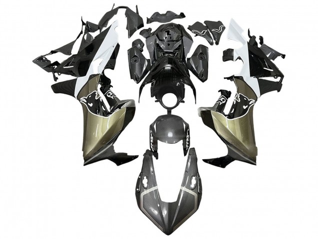 Carenados Moto Honda CBR1000RR 2017-2024 - Gris Blanco Negro FibraCarbono
