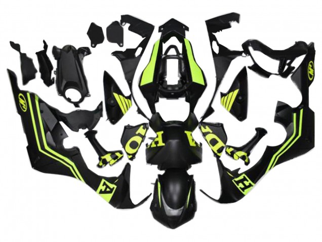 Carenados Moto Honda CBR1000RR 2017-2023 - Negro Mate Amarillo