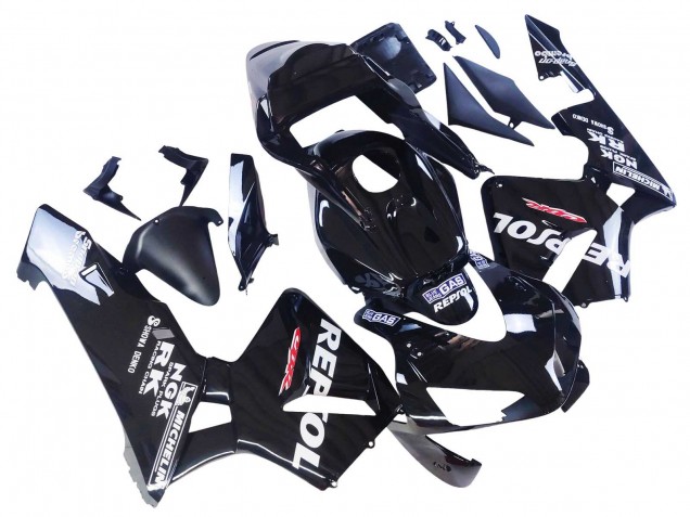 Carenados Moto Honda CBR600RR 2003-2004 - Negro Brillante Blanco Repsol