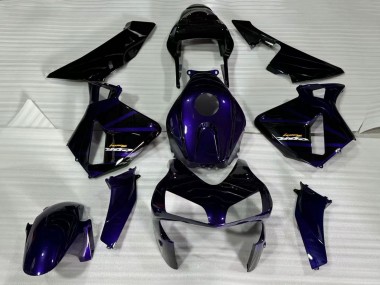 Carenados Moto Honda CBR600RR 2003-2004 - Azul Oscuro Negro Brillante