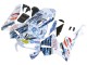 Carenados Moto Honda CBR600RR 2003-2004 - Blanco Azul Rojo Nastro Azzurro 46