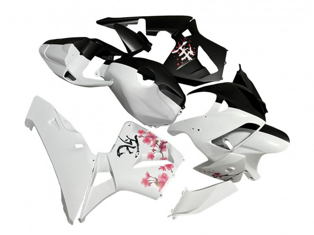 Carenados Moto Honda CBR600RR 2005-2006 - Negro Blanco Cherry Blossom