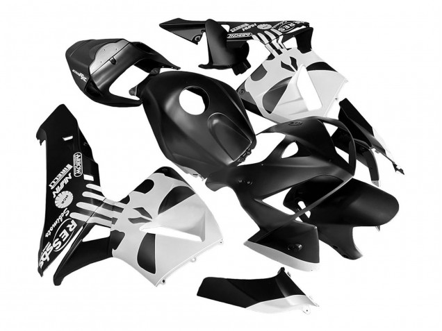 Carenado Moto Honda CBR600RR 2005-2006 - Negro Blanco