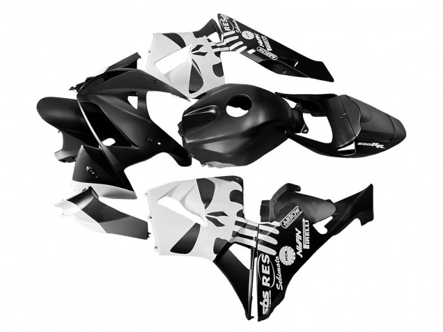 Carenado Moto Honda CBR600RR 2005-2006 - Negro Blanco