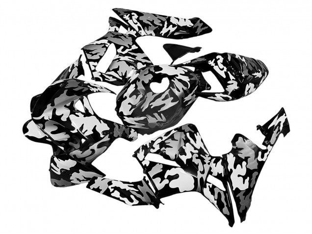 Carenados Moto Honda CBR600RR 2005-2006 - Negro Blanco Gris Camouflage