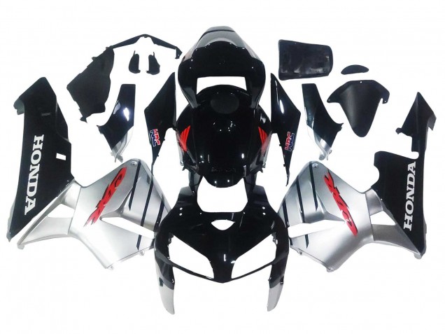 Carenados Moto Honda CBR600RR 2005-2006 - Plata Negro