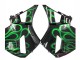 Carenados Moto Honda CBR600RR 2005-2006 - Negro Brillante Verde Llama