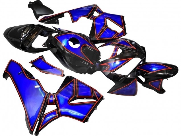 Carenados Moto Honda CBR600RR 2005-2006 - Azul Negro Rojo Línea