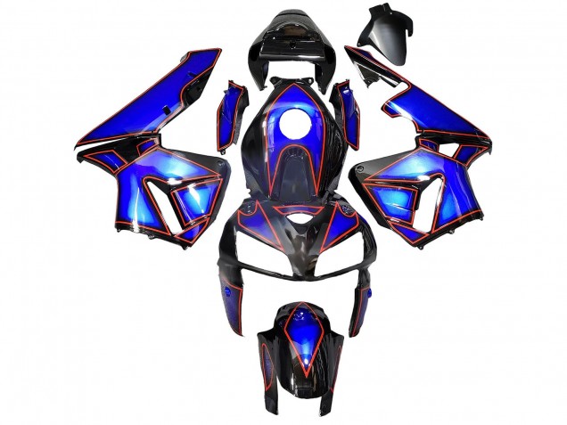 Carenados Moto Honda CBR600RR 2005-2006 - Azul Negro Rojo Línea