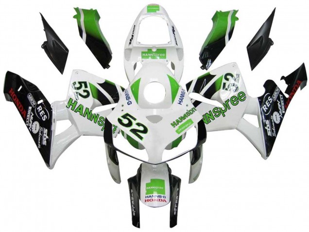 Carenados Moto Honda CBR600RR 2005-2006 - Verde Blanco Negro hannspree 52