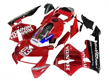 Carenados Moto Honda CBR600RR 2005-2006 - Rojo Negro Valsir 03