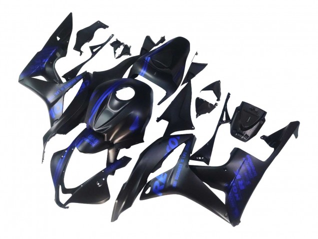 Carenados Moto Honda CBR600RR 2007-2008 - Negro Mate Azul Repsol