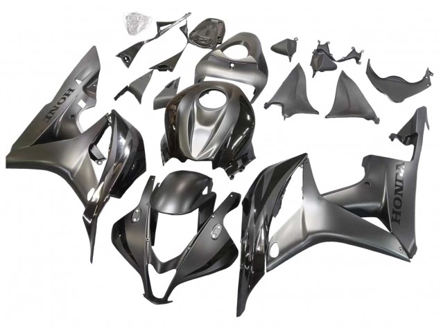 Carenado Moto Honda CBR600RR 2007-2008 - Plata Negro Brillante