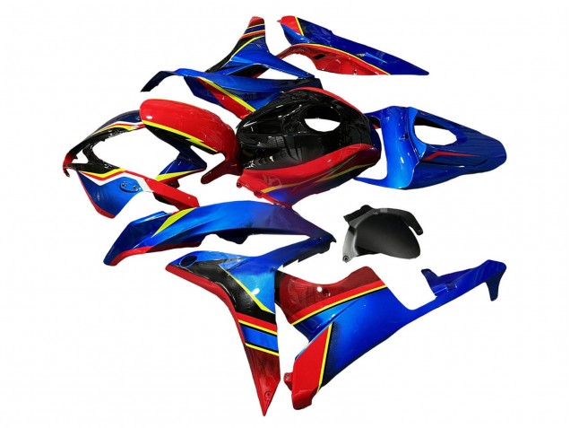 Carenados Moto Honda CBR600RR 2007-2008 - Azul Rojo Amarillo Negro Brillante