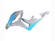 Carenados Moto Honda CBR600RR 2007-2008 - Gris Brillante Azul Claro