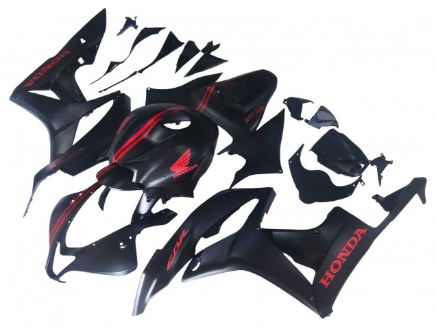 Carenados Moto Honda CBR600RR 2007-2008 - Negro Mate Rojo