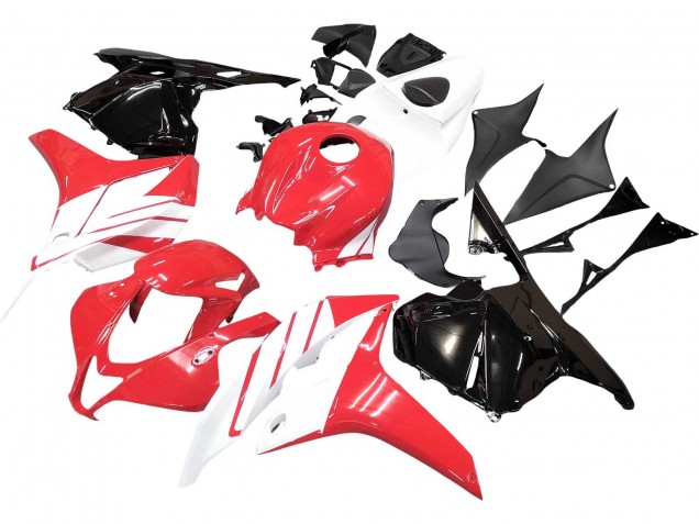 Kits Carenado Moto Honda CBR600RR 2009-2012 - Blanco Rojo Negro Brillante