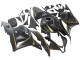 Carenados Moto Honda CBR600RR 2009-2012 - Negro Mate Oro