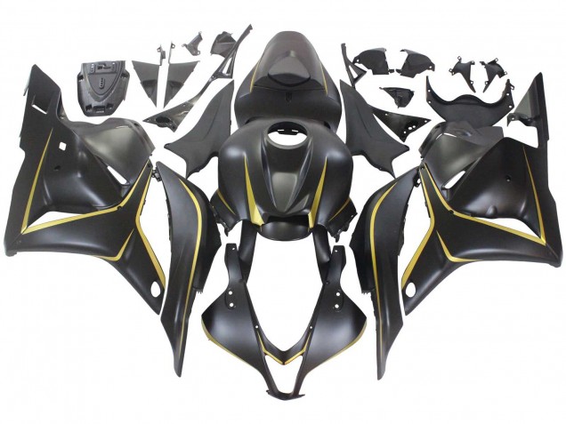 Carenados Moto Honda CBR600RR 2009-2012 - Negro Mate Oro