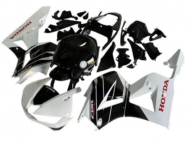 Kits Carenado Moto Honda CBR600RR 2013-2026 - Blanco Negro Brillante