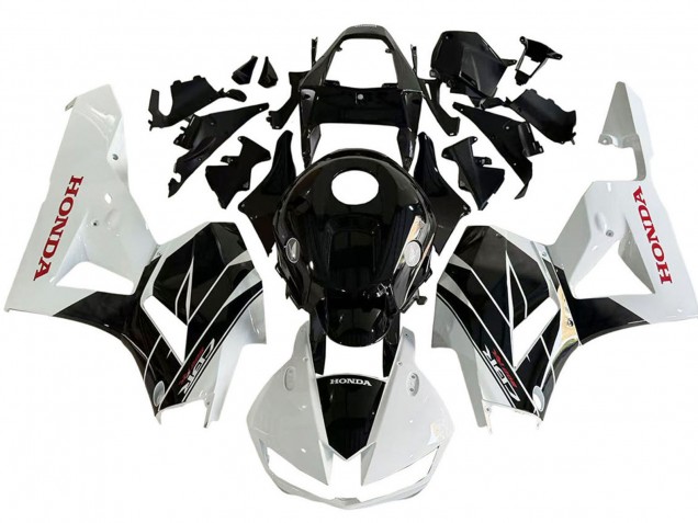 Kits Carenado Moto Honda CBR600RR 2013-2026 - Blanco Negro Brillante
