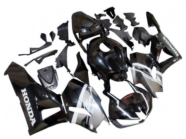 Carenados Moto Honda CBR600RR 2013-2026 - Plata Negro Brillante
