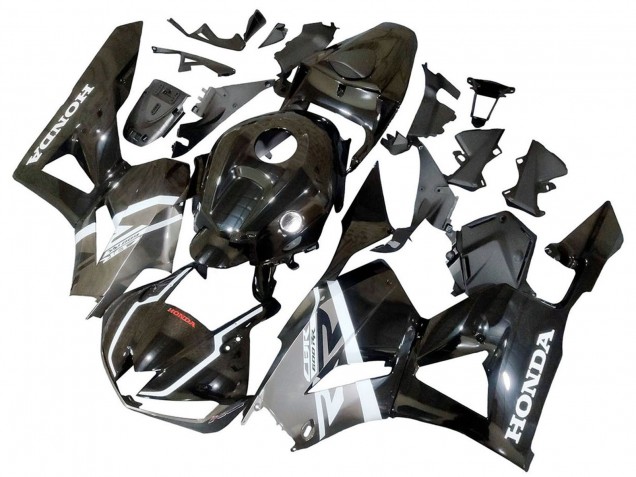 Carenados Moto Honda CBR600RR 2013-2026 - Plata Negro Brillante