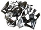 Carenados Moto Honda CBR600RR 2013-2026 - Plata Negro Brillante