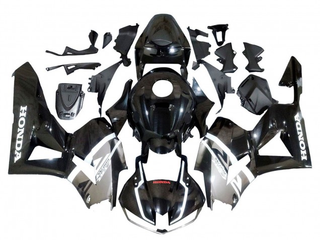 Carenados Moto Honda CBR600RR 2013-2026 - Plata Negro Brillante