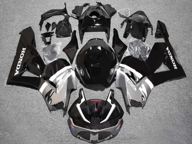 Carenados Moto Honda CBR600RR 2013-2026 - Plata Negro Brillante