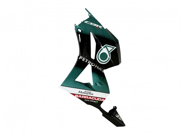 Carenado Moto Honda CBR600RR 2013-2026 - Azul Verdoso Negro Brillante Petronas 20