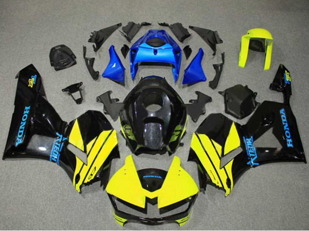 Carenados Moto Honda CBR600RR 2013-2026 - Azul Amarillo Negro Brillante