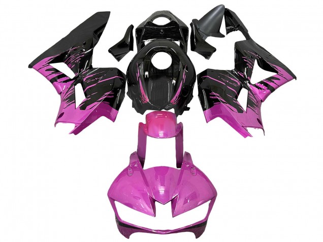 Carenados Moto Honda CBR600RR 2013-2026 - Rosa Negro Brillante