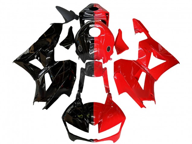 Carenados Moto Honda CBR600RR 2013-2026 - Negro Brillante Rojo Dividir