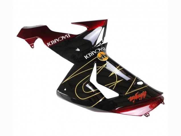 Carenados Moto Kawasaki ZX10R 2006-2007 - Negro Rojo Oro BACARDI