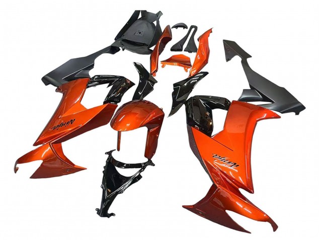 Carenados Moto Kawasaki ZX10R 2008-2010 - Burnt Naranja Negro